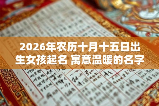 2026年农历十月十五日出生女孩起名 寓意温暖的名字精选