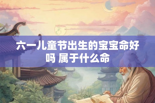 六一儿童节出生的宝宝命好吗 属于什么命