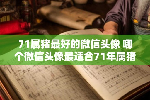 71属猪最好的微信头像 哪个微信头像最适合71年属猪 71属猪最好的微信头像 哪个微信头像最适合71年属猪