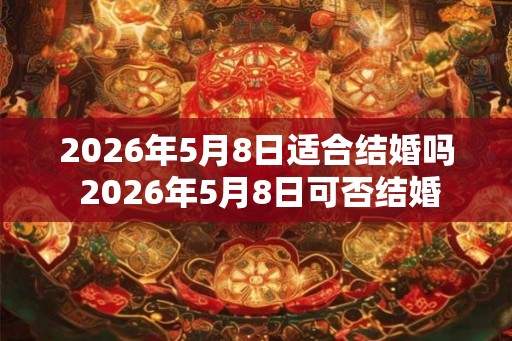 2026年5月8日适合结婚吗 2026年5月8日可否结婚 2026年5月8日适合结婚吗 2026年5月8日可否结婚