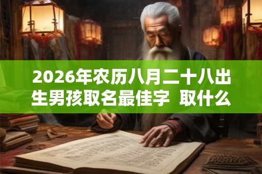 2026年农历八月二十八出生男孩取名最佳字  取什么名字好