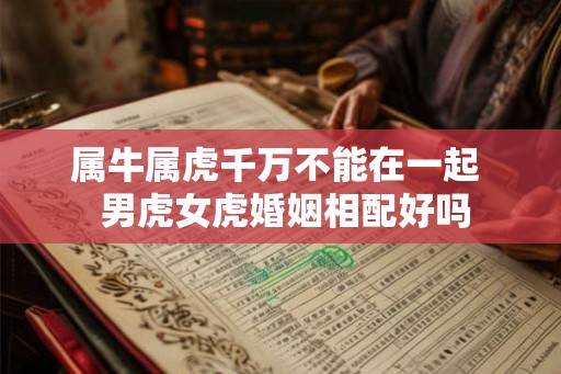 属牛属虎千万不能在一起  男虎女虎婚姻相配好吗