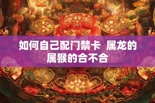如何自己配门禁卡  属龙的属猴的合不合