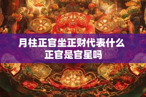 月柱正官坐正财代表什么 正官是官星吗
