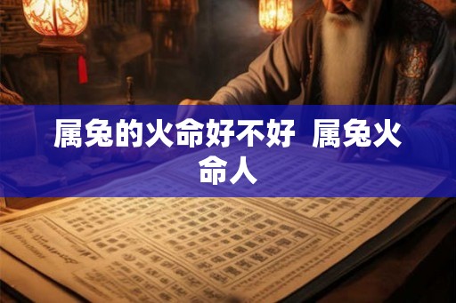 属兔的火命好不好  属兔火命人