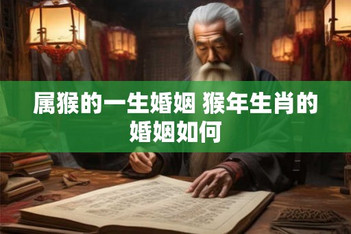 属猴的一生婚姻 猴年生肖的婚姻如何