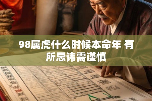 98属虎什么时候本命年 有所忌讳需谨慎