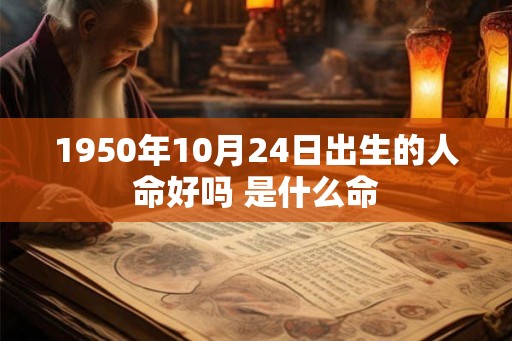 1950年10月24日出生的人命好吗 是什么命