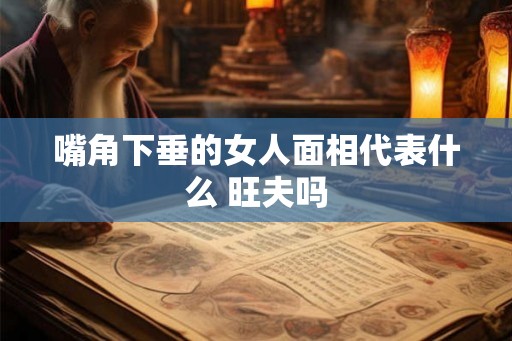 嘴角下垂的女人面相代表什么 旺夫吗