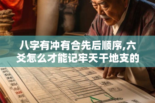 八字有冲有合先后顺序,六爻怎么才能记牢天干地支的冲合？