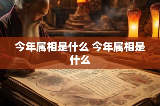 今年属相是什么 今年属相是什么