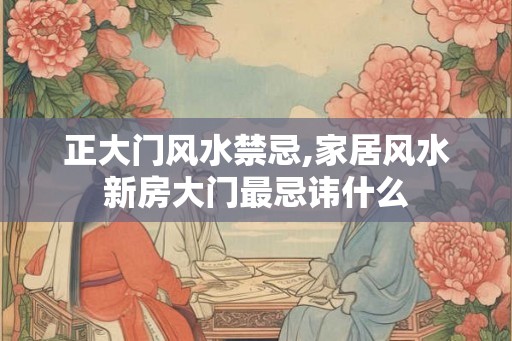 正大门风水禁忌,家居风水新房大门最忌讳什么 正大门风水禁忌,家居风水新房大门最忌讳什么