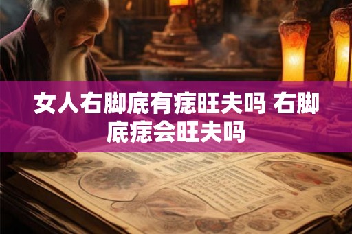 女人右脚底有痣旺夫吗 右脚底痣会旺夫吗