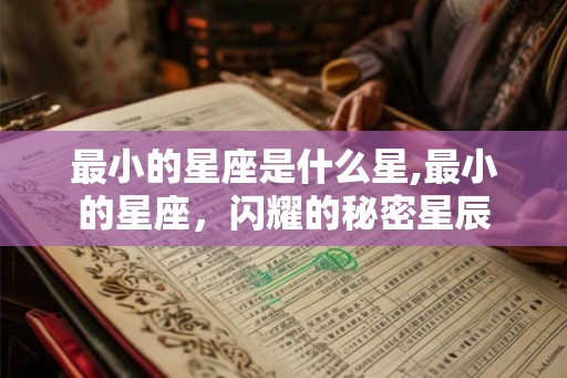 最小的星座是什么星,最小的星座，闪耀的秘密星辰