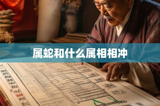 属蛇和什么属相相冲