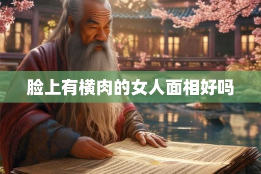 脸上有横肉的女人面相好吗
