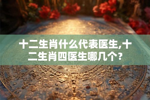 十二生肖什么代表医生,十二生肖四医生哪几个？