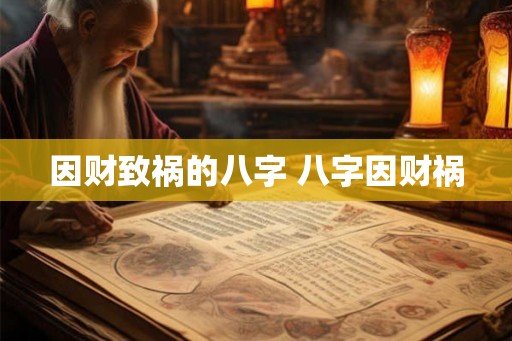 因财致祸的八字 八字因财祸