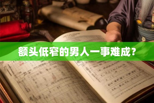 额头低窄的男人一事难成？