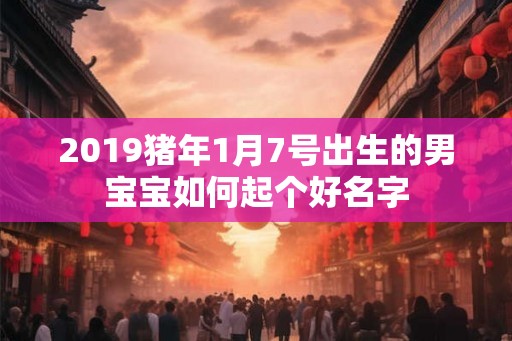 2019猪年1月7号出生的男宝宝如何起个好名字