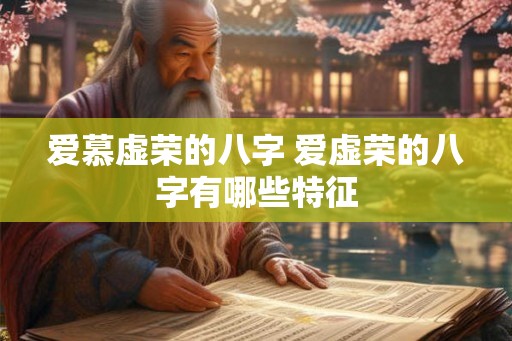 爱慕虚荣的八字 爱虚荣的八字有哪些特征 爱慕虚荣的八字 爱虚荣的八字有哪些特征