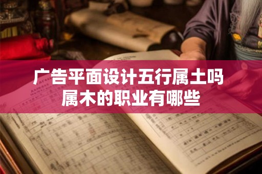 广告平面设计五行属土吗 属木的职业有哪些