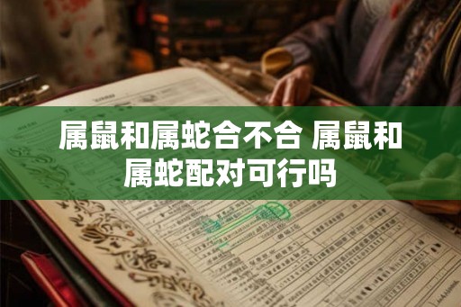 属鼠和属蛇合不合 属鼠和属蛇配对可行吗