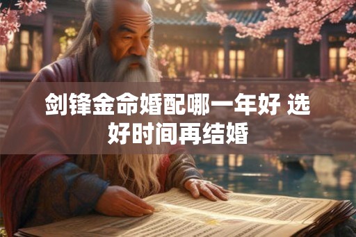 剑锋金命婚配哪一年好 选好时间再结婚