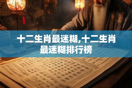 十二生肖最迷糊,十二生肖最迷糊排行榜