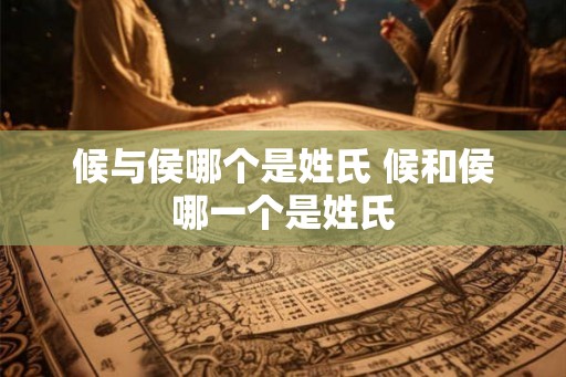 候与侯哪个是姓氏 候和侯哪一个是姓氏