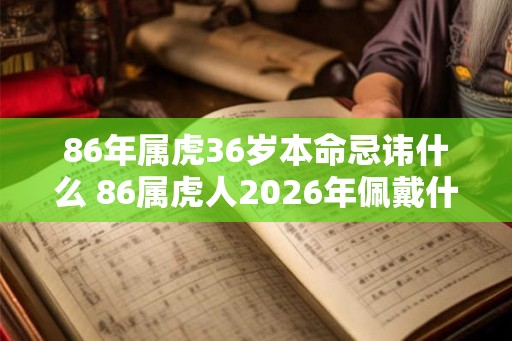 86年属虎36岁本命忌讳什么 86属虎人2026年佩戴什么
