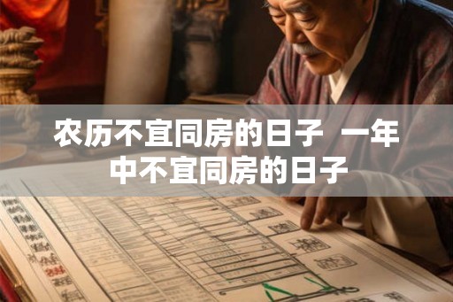 农历不宜同房的日子 一年中不宜同房的日子 农历不宜同房的日子 一年中不宜同房的日子