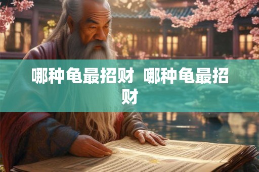 哪种龟最招财 哪种龟最招财 哪种龟最招财 哪种龟最招财