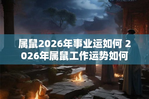 属鼠2026年事业运如何 2026年属鼠工作运势如何