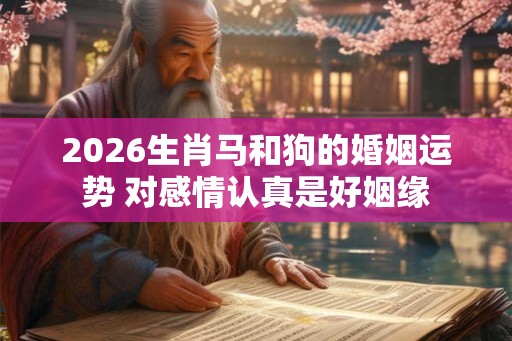 2026生肖马和狗的婚姻运势 对感情认真是好姻缘 2026生肖马和狗的婚姻运势 对感情认真是好姻缘
