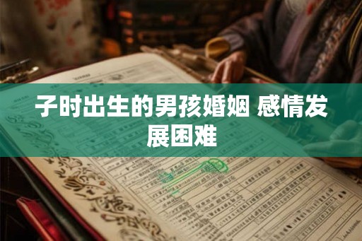 子时出生的男孩婚姻 感情发展困难