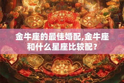 金牛座的最佳婚配,金牛座和什么星座比较配？