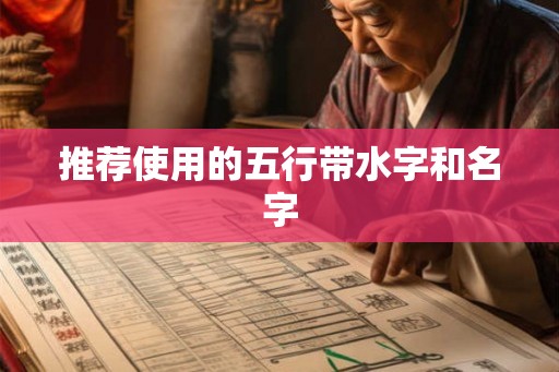 推荐使用的五行带水字和名字