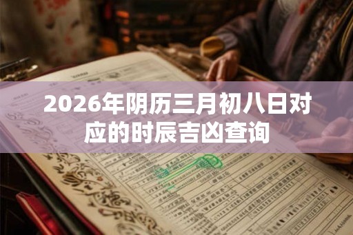 2026年阴历三月初八日对应的时辰吉凶查询