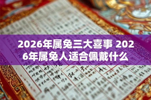 2026年属兔三大喜事 2026年属兔人适合佩戴什么 2026年属兔三大喜事 2026年属兔人适合佩戴什么