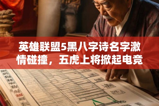 英雄联盟5黑八字诗名字激情碰撞,五虎上将掀起电竞狂潮! 英雄联盟5黑八字诗名字激情碰撞,五虎上将掀起电竞狂潮!