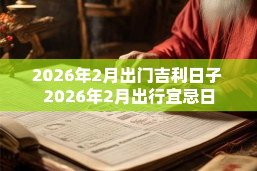 2026年2月出门吉利日子 2026年2月出行宜忌日