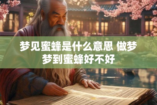 梦见蜜蜂是什么意思 做梦梦到蜜蜂好不好
