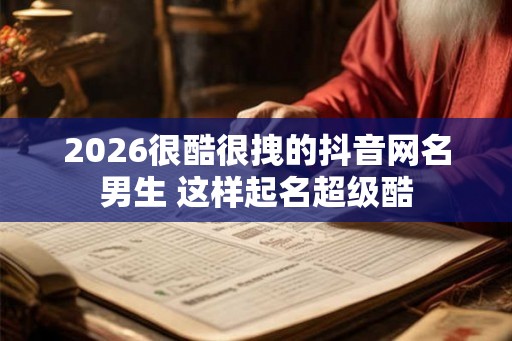 2026很酷很拽的抖音网名男生 这样起名超级酷