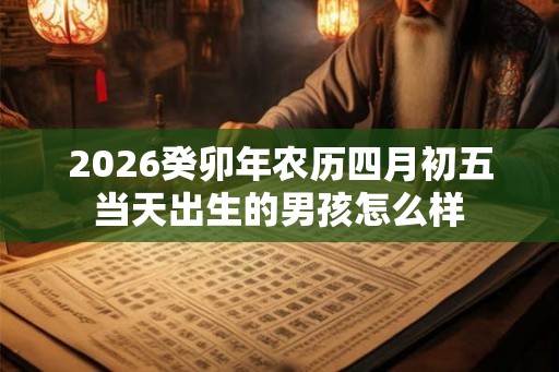 2026癸卯年农历四月初五当天出生的男孩怎么样 2026癸卯年农历四月初五当天出生的男孩怎么样