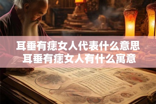 耳垂有痣女人代表什么意思 耳垂有痣女人有什么寓意