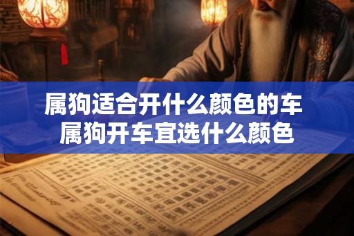 属狗适合开什么颜色的车 属狗开车宜选什么颜色