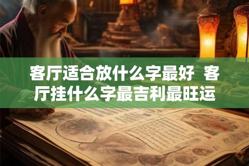 客厅适合放什么字最好  客厅挂什么字最吉利最旺运