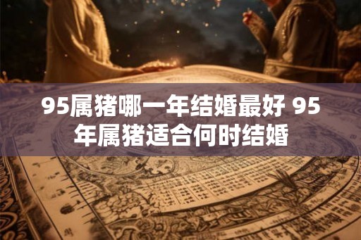 95属猪哪一年结婚最好 95年属猪适合何时结婚