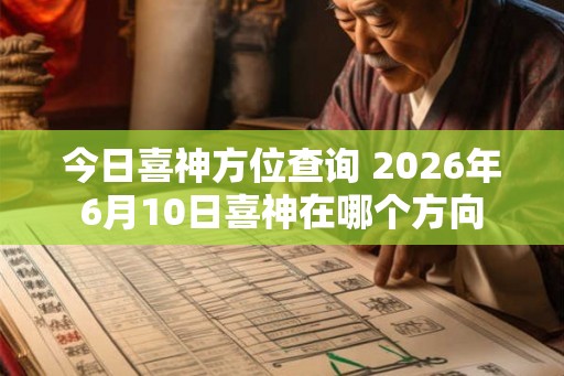 今日喜神方位查询 2026年6月10日喜神在哪个方向
